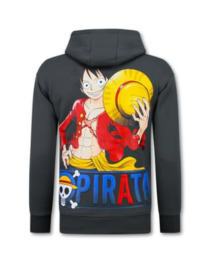 Top-Star Oversized hoodie met capuchon one piece pirata print