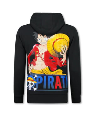 Top-Star Oversized hoodie met capuchon one piece pirata print