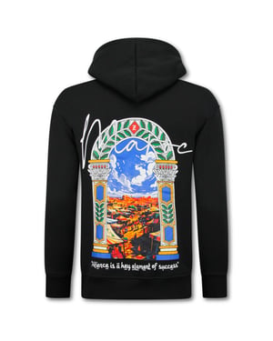 Top-Star Oversized hoodie met capuchon maroc print