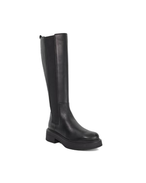 Dune Ladies Temmings - Leather Chunky Knee High Boots
