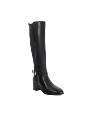 Dune Ladies Tilbys - Mid Height Leather Knee High Boots