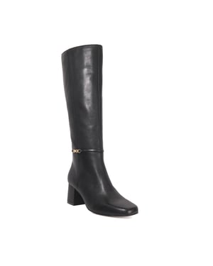Dune Ladies Sanna - Snaffle Trim Knee High Block Heeled Boots