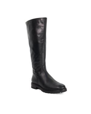 Dune Ladies Wftayah - Wide Fit Leather Knee High Boots
