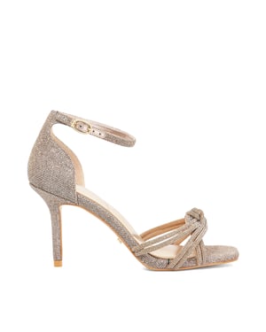 Dune Ladies Mirror - Two Part Mid Heeled Sandals