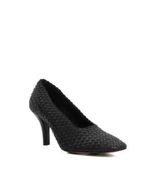 Dune Ladies Admired - Woven Leather Stiletto Heel Court Shoes