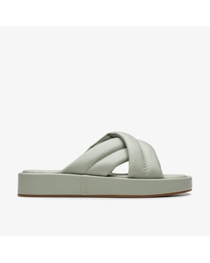 Alda Glide Light Green Lea Sandalen