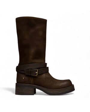 Windsorsmith Dames Brownie Suède Leren Halfhoge Western Rijlaarzen - Gotcha