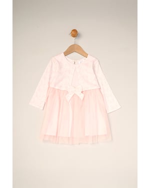 Mock Cardigan Dress for Baby