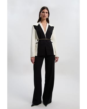 Compact Stretch Tailored Straight Leg Trouser