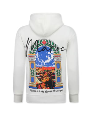 Top-Star Oversized hoodie met capuchon maroc print