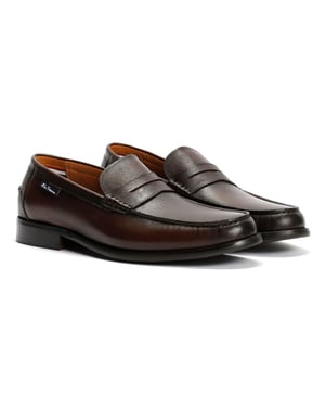 Ben Sherman Hester Leren Heren Bruine Instappers