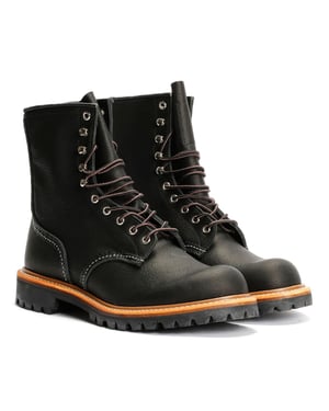 Red Wing 8-Inch Logger Oil Leather Men's Black Boots