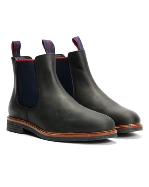 Ben Sherman Walker Chelsea Leren Zwarte Herenlaarzen