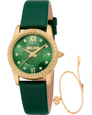 Just Cavalli JC1L360L0025 Ladies Sublime Animalier Watch and Bracelet Gift Set
