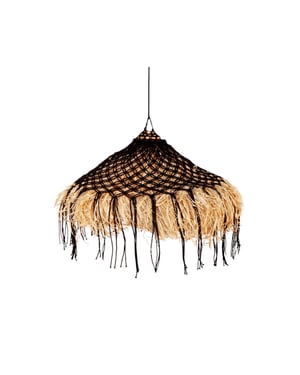 Furnilux Furni-sisal – handgemaakte raffia hanglamp Ø50 cm boho natuurlijke verlichting
