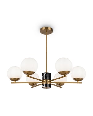 Maytoni hanglamp marble messing Ø67
