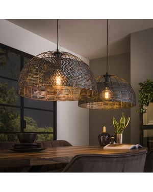 Hoyz Hoyz hanglamp 2l armor Ø60 / zwart bruin