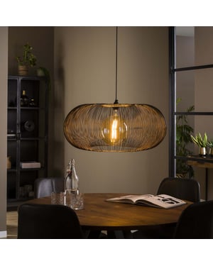 Hoyz Hoyz hanglamp copper twist nikkel industrieel 70x70x150