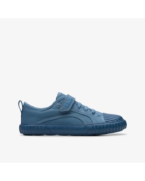 FoxingStitchK Blue Fabric Schoenen