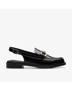 Straven Sling Black Leather Schoenen