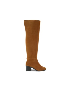 Kurt Geiger London Suede Kgl Block Heel Knee Boots