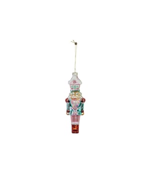 House Vitamin Christmas decoration christmas hanger nutcracker with candyhouse white/