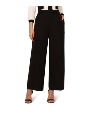 Wide Leg Full Length Trouser With Side Stitch Detail And Pocket
