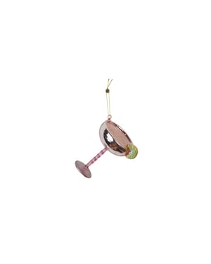 House Vitamin Christmas decoration christmas hanger cocktail lime pink glass -