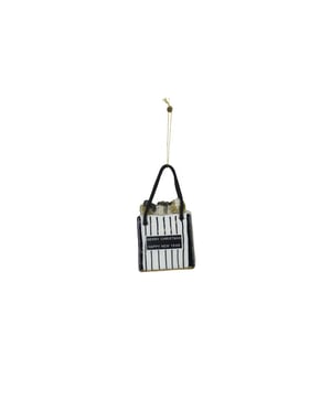 House Vitamin Christmas decoration christmas hanger shopping bag black/ white/ gold -