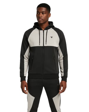 D-Rock Mens Zip Up Hoodie Joggers Tracksuit Set