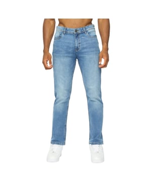 Duck and Cover Rechte Jeans Heren Janstar (Stone Wash)