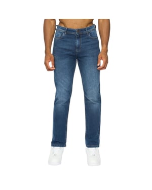 Duck and Cover Rechte Jeans Heren Janstar (Donkere wasbeurt)