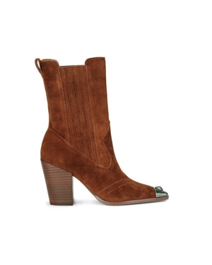 Kurt Geiger London Suede Regent Western Ankle Boots