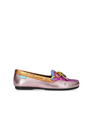 Kurt Geiger London Leather Eagle Moccasin Ballet Flats