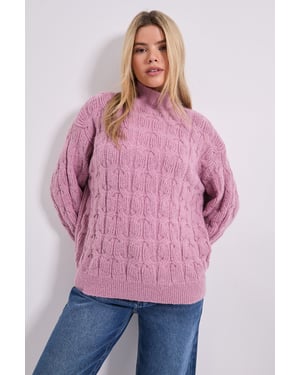 Cable Roll Neck Jumper