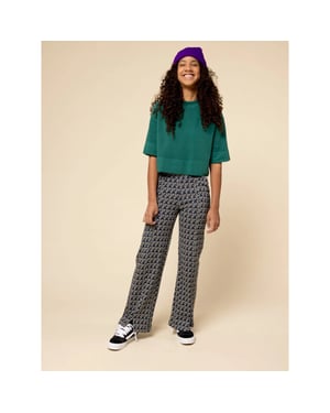 Looxs Revolution Wide leg clover jaquard voor meisjes in de kleur