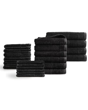 Phlox Handdoeken 22 delig set supreme oeko-tex made in green 600 g/m2 zacht