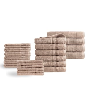 Phlox Supreme handdoeken 22 delig set zware kwaliteit 600 g/m2 -