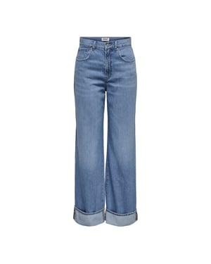 Only Onlhope ex hw wide fold up dnm pim blue denim