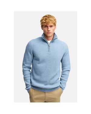 Kronstadt Ks35005 ksdorsey half zip knit 969 blue shadow mix