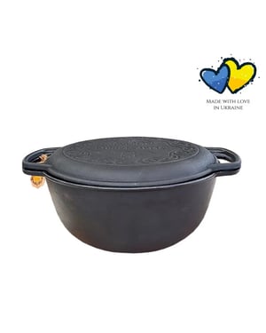 Maysternya Gietijzeren dutch oven 6 liter zwart