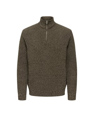 Only & Sons Onsjoin reg ls high neck knit camp dessin