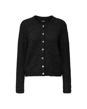Only Onlmaggie life ls button cardigan cc knt -