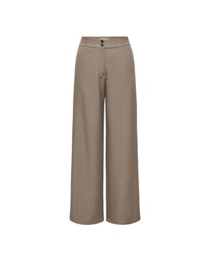 Jacqueline de Yong Jdydora hw wide pant tlr taupe