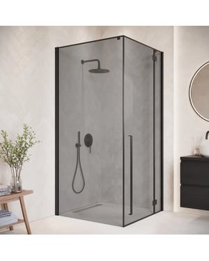 Badplaats Douchecabine vancouver 90 x 90 x 190 cm zwart -
