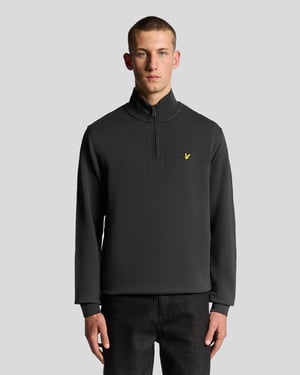 Katoenen Loopback 1/4 Zip Sweatshirt