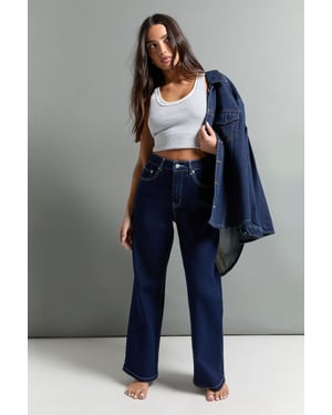 The Petite High Waist Straight Leg Jean