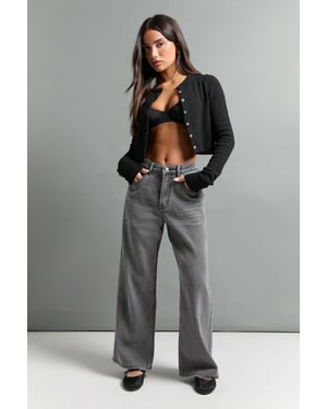 The Petite High Waist Straight Leg Jean