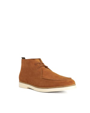 Dune Mens Citron - Tan Suede Casual Boots