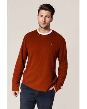 Crew Neck Textured Top